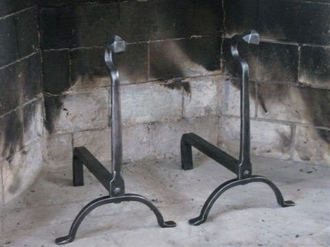 Gooseneck Andirons